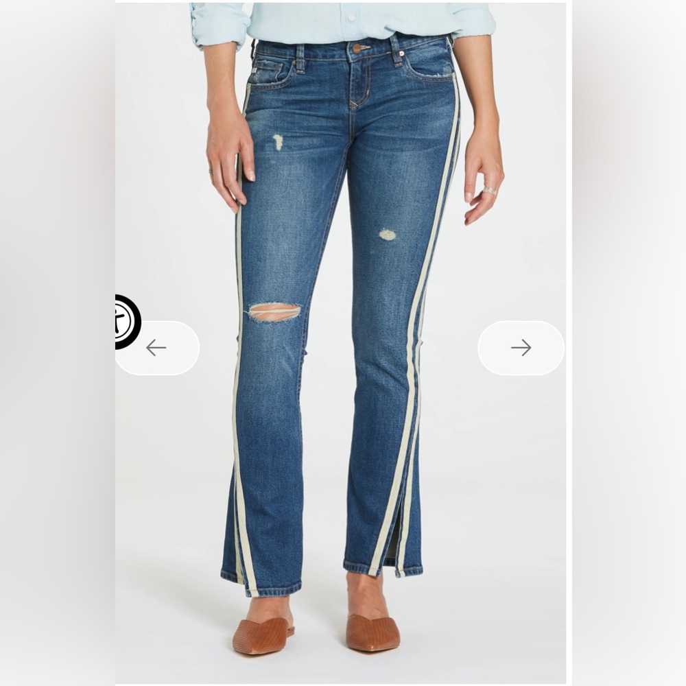 DEAR‎ JOHN LIAM WOMENS SIZE 25 STRAIGHT LEG BLUE JEAN COUNTY